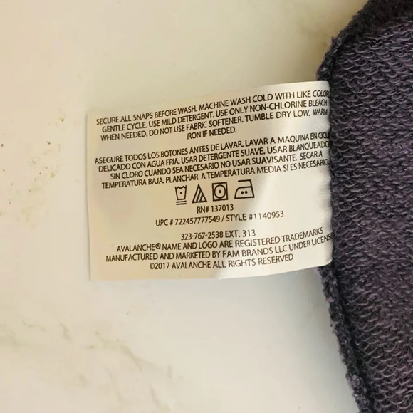 Avalanche | Loma Snap Sweatshirt Thumbholes Zip Pockets Purple - Picture 9 of 9